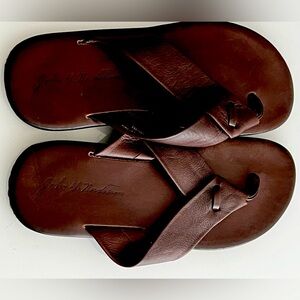 John W. Nordstrom Leather Flip-flops Sandals Men's Size 42, 8.5 NWOT